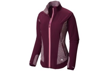 Image of Mountain Hardwear Mighty Power Hybrid Jacket - Womens-Purple Dahlia/Purple Dahlia-Large