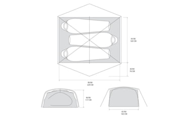 Image of Mountain Hardwear Mineral King 3 All Season Tent, Glacial, XSxL, 190423018147