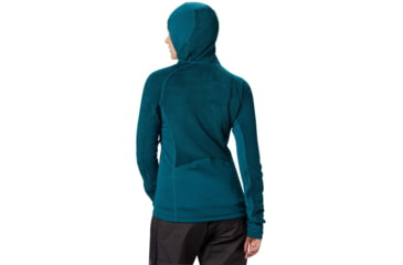 Image of Mountain Hardwear Monkey Grid Hooded Jacket - Womens, Dive, Small, 1792951468-S