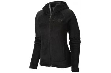 Image of Mountain Hardwear Monkey Woman Grid II Hooded Jacket - Womens-Black-Large