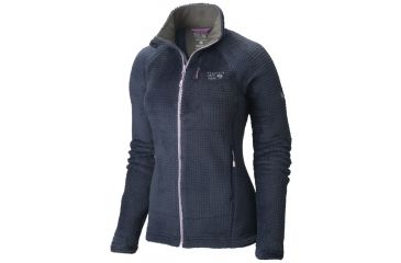 Image of Mountain Hardwear Monkey Woman Grid II Jacket - Women's-Zinc/Phantom Purple-Large