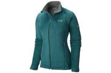 Image of Monkey Woman Grid II Jacket - Womens-Teal Green-Large