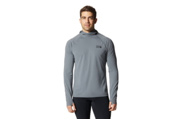 Image of Mountain Hardwear Mountain Stretch Hoody - Mens, Foil Grey, Medium, 1942321056-Foil Grey-M