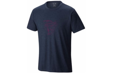 Image of Mountain Hardwear Multi Tool Short Sleeve T - Men's-Heather Hardwear Navy-XX-Large