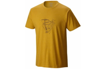 Image of Mountain Hardwear Multi Tool Short Sleeve T - Men's-Heather Inca Gold-XX-Large