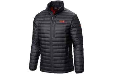 Image of Mountain Hardwear Nitrous Down Jacket - Men's-Shark/State Orange-Large