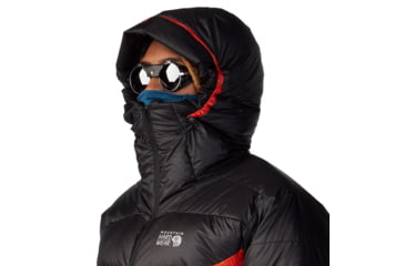 Image of Mountain Hardwear Phantom Belay Down Parka - Men's, State Orange, Black, S, 2092281-842-S