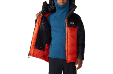 Image of Mountain Hardwear Phantom Belay Down Parka - Men's, State Orange, Black, S, 2092281-842-S