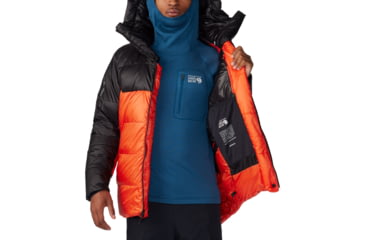 Image of Mountain Hardwear Phantom Belay Down Parka - Men's, State Orange, Black, S, 2092281-842-S