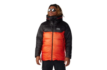 Image of Mountain Hardwear Phantom Belay Down Parka - Men's, State Orange, Black, S, 2092281-842-S