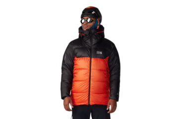Image of Mountain Hardwear Phantom Belay Down Parka - Men's, State Orange, Black, S, 2092281-842-S