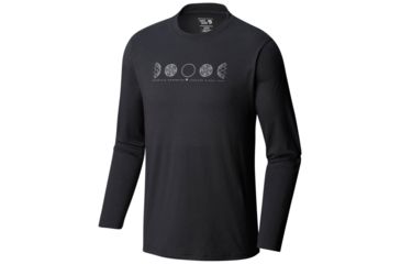 Image of Mountain Hardwear Phases of the Space Station Long Sleeve, Black, XXL, 1792821010-XXL