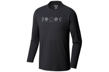 Image of Mountain Hardwear Phases of the Space Station Long Sleeve Shirt - Mens, Black, Medium, 1792821010-M
