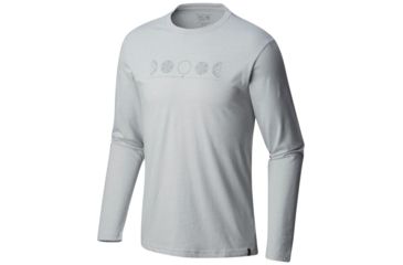 Image of Mountain Hardwear Phases of the Space Station Long Sleeve Shirt - Mens, Heather Grey Ice, Medium, 1792821064-M