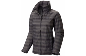 Image of Mountain Hardwear Plasmic Ion Jacket - Women's-Black Stripe-Small