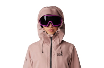 Image of Mountain Hardwear Powder Maven Anorak - Womens, Smoky Quartz, Smoky Quartz Vapors Print, Medium, 2090681642-M