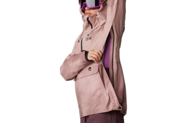 Image of Mountain Hardwear Powder Maven Anorak - Womens, Smoky Quartz, Smoky Quartz Vapors Print, Medium, 2090681642-M