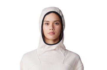 Image of Mountain Hardwear Powder Maven Fleece Pullover Hoody - Women's, Talc, Small, 2077671170-S