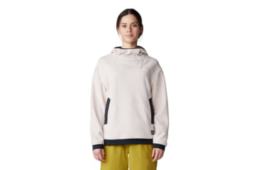 Image of Mountain Hardwear Powder Maven Fleece Pullover Hoody - Women's, Talc, Small, 2077671170-S