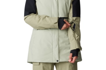 Image of Mountain Hardwear Powder Maven Parka - Womens, White Sage, Mantis Green, Black, Small, 2092921341-S