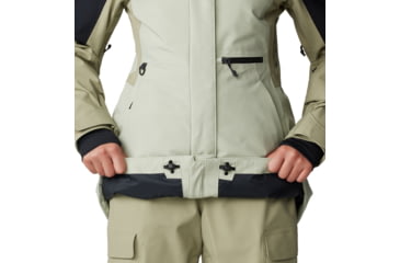 Image of Mountain Hardwear Powder Maven Parka - Womens, White Sage, Mantis Green, Black, Small, 2092921341-S