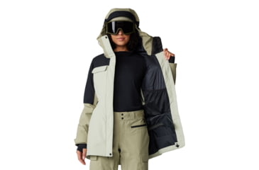 Image of Mountain Hardwear Powder Maven Parka - Womens, White Sage, Mantis Green, Black, Small, 2092921341-S