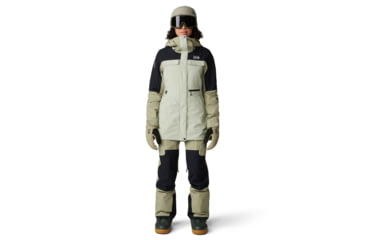 Image of Mountain Hardwear Powder Maven Parka - Womens, White Sage, Mantis Green, Black, Small, 2092921341-S