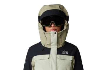 Image of Mountain Hardwear Powder Maven Parka - Womens, White Sage, Mantis Green, Black, Small, 2092921341-S