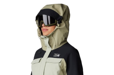 Image of Mountain Hardwear Powder Maven Parka - Womens, White Sage, Mantis Green, Black, Small, 2092921341-S
