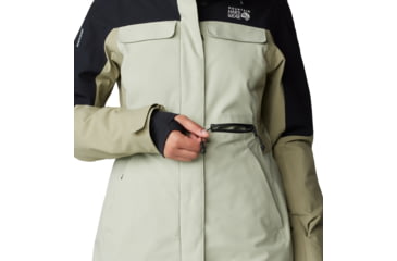 Image of Mountain Hardwear Powder Maven Parka - Womens, White Sage, Mantis Green, Black, Small, 2092921341-S