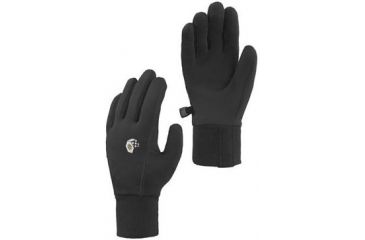 Image of Mountain Hardwear Power Stretch Gloves - Womens-Black-Small