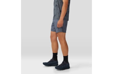 Image of Mountain Hardwear Shade Lite Short - Mens, Long, Blue Slate Nebula Print, Large, 1986811417-L-L