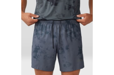 Image of Mountain Hardwear Shade Lite Short - Mens, Long, Blue Slate Nebula Print, Large, 1986811417-L-L