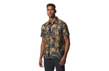 Image of Mountain Hardwear Shade Lite Short Sleeve Shirt - Mens, Trail Dust Tropicali Print, Small, 1982371250-Tt-S