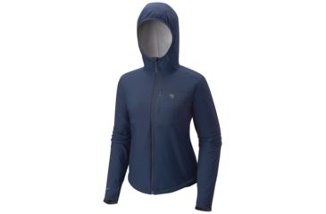 Image of Mountain Hardwear Skypoint Hooded Jacket - Women's, Zinc, XL 1732231492-XL