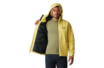 Image of Mountain Hardwear Stretch Ozonic Insulated Jacket - Mens, Bright Olive, Large, 2092311351-L