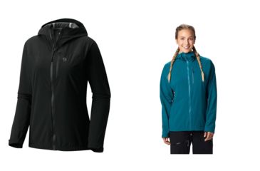 Image of Mountain Hardwear Stretch Ozonic Jacket - Womens, Black, Dive