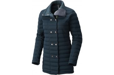 Image of Mountain Hardwear StretchDown Coat - Women's-Blue Spruce-Medium