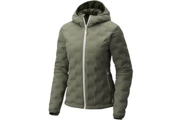 Image of Mountain Hardwear StretchDown DS Hooded Jacket - Women's-Green Fade-Medium