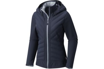 Image of Mountain Hardwear StretchDown HD Hooded Jacket - Women's-Inkwell-X-Small