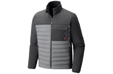 Image of Mountain Hardwear StretchDown HD Jacket - Men's, Manta Grey, Shark, M 1732021073-M