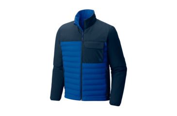 Image of Mountain Hardwear StretchDown HD Jacket - Mens, Nightfall Blue, Hardwear Navy, Extra Large OM0754448-XL