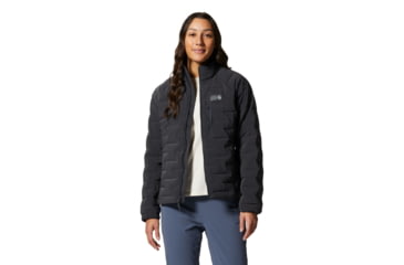 Image of Mountain Hardwear Stretchdown Jacket - Womens, Dark Storm Heat, Large, 1943281004-D-L