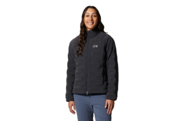 Image of Mountain Hardwear Stretchdown Jacket - Womens, Dark Storm Heat, Large, 1943281004-D-L