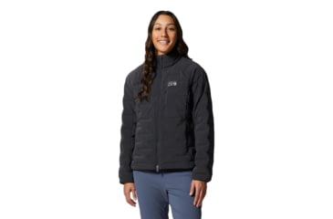 Image of Mountain Hardwear StretchDown Jacket - Womens, Dark Storm Heather, Extra Large, 1943281004-XL