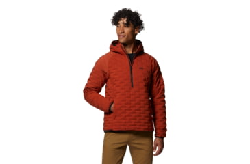 Image of Mountain Hardwear Stretchdown Light Pullover - Mens, Dark Copper, Small, 1942971838-Dark Copper-S