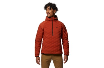 Image of Mountain Hardwear Stretchdown Light Pullover - Mens, Dark Copper, Small, 1942971838-Dark Copper-S