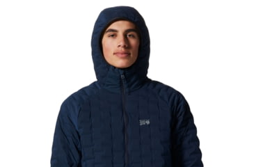 Image of Mountain Hardwear Stretchdown Light Pullover - Mens, Hardwear Navy, Extra Large, 1942971425-Hardwear Navy-XL