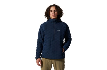 Image of Mountain Hardwear Stretchdown Light Pullover - Mens, Hardwear Navy, Extra Large, 1942971425-Hardwear Navy-XL