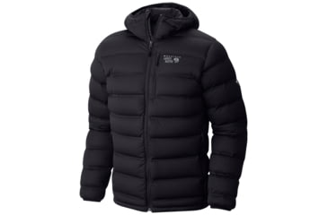 Image of Mountain Hardwear StretchDown Plus Hooded Jacket - Men's-Black-Medium